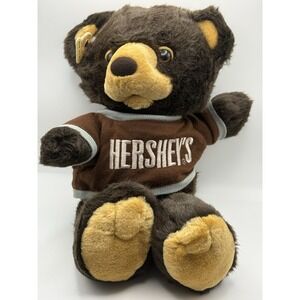 HERSHEY'S teddy bear Milk Chocolate‎ Bar plush doll w/ T shirt 1987 sewn toy